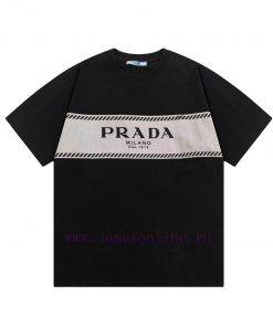 ️PRADA Horizontal Bar Splicing Letter PrintUpgraded Inspired By Retro 80sOriginal Fabric Offici iiafxdlj