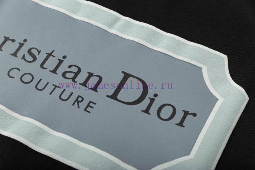 ️Dior Lettered Woven Ribbon With Patchwork Neck And Silver Frame PrintUpgraded Inspired By Retr kfxdkocp - Image 6