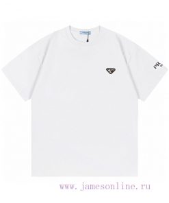️PRADA Sleeve Letter Triangle Logo PrintUpgraded Inspired By Retro 80sOriginal Fabric Official ek1l5pi3