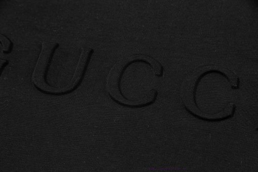 ️Gucci 25ss New 3D Embossed Letter Embossed Short Sleeved Shirt With High QualityFabric - Made yv1w1t3l - Image 6