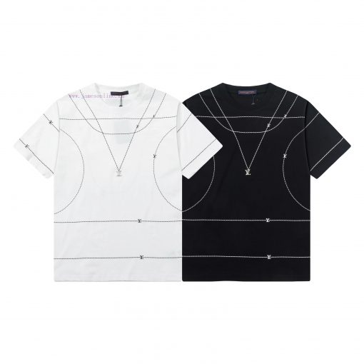 ️LV Donkey 25ss New LV Letter Printed Logo Short Sleeve High Quality Heavy CraftsmanshipFabric b1dkjxac - Image 10