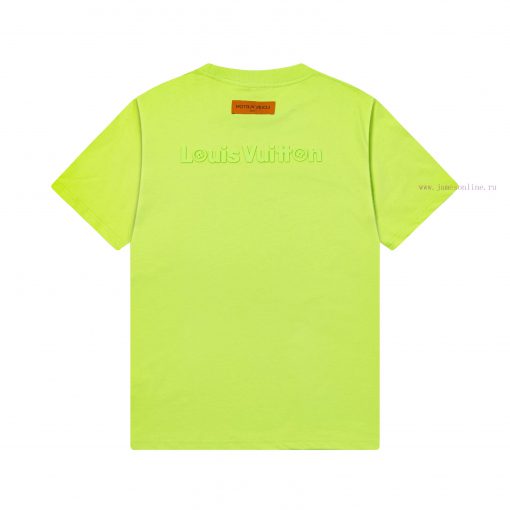 ️LV Donkey 25ss New Silicone Logo Letter Short Sleeved High-qualityHeavy CraftsmanshipFabric - lb1g5203 - Image 3