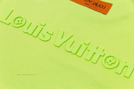 ️LV Donkey 25ss New Silicone Logo Letter Short Sleeved High-qualityHeavy CraftsmanshipFabric - lb1g5203 - Image 8