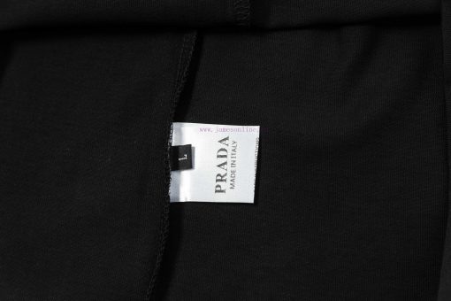 ️PRADA 25ss New Embroidered Logo Letter Short Sleeve High QualityFabric - Made Of 270g Double S gb9u1pl7 - Image 9