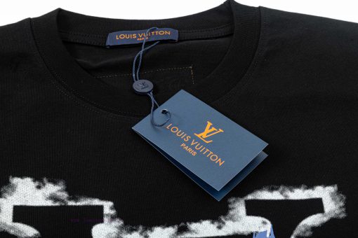 ️LV Lvjia 25ss New Foam Color Letter Printing Short Sleeve High QualityFabric - Made Of 270g Do 4dt0spd2 - Image 4