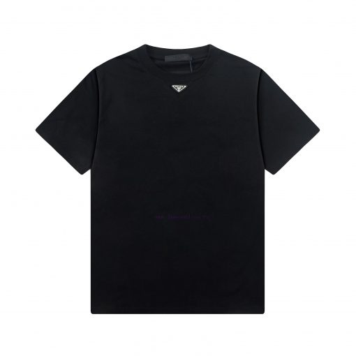 ️PRADA Prada 25ss New Classic Triangle Logo Short Sleeve High QualityFabric - Made Of 270g Doub cz048617