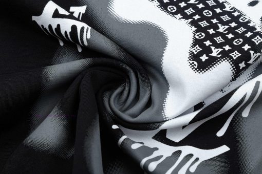 ️LV Donkey Home 25ss New Printed Short Sleeve High QualityFabric - Made Of 270g Double Stranded uvx5vq14 - Image 9