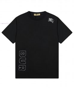 ️Burberry 25ss New Embroidered Logo Letter Short Sleeve High QualityFabric - Made Of 270g Doubl cd3qa60s