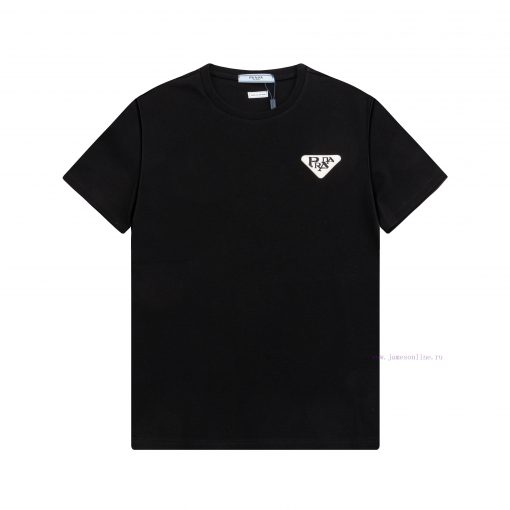 ️PRADA~2025 New Spring/Summer Silk Cotton Short Sleeves 270g On New Prada New Edition Zhangzi E hdqeysbd