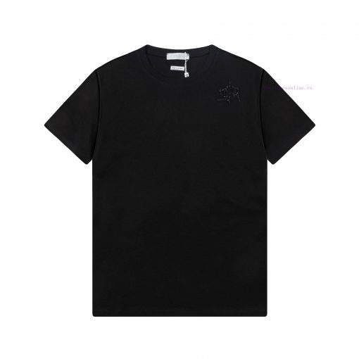 ️Dior~2025 New Spring/summer 200g Silk Cotton Short Sleeved T-shirt With Simple Letter Design C 1wdnxt6v - Image 2