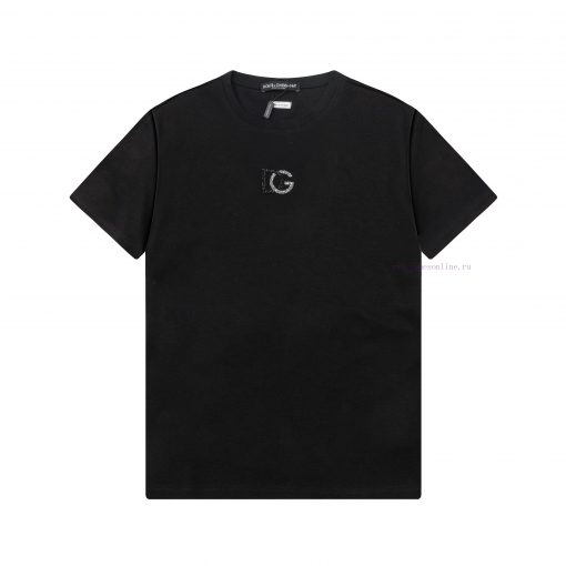 ️DG~2025 New Spring/summer 200g Silk Cotton Short Sleeved T-shirt With Simple Letter Design Com z91g09ng
