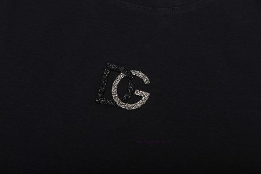 ️DG~2025 New Spring/summer 200g Silk Cotton Short Sleeved T-shirt With Simple Letter Design Com z91g09ng - Image 4