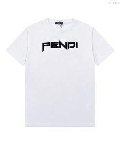 ️FENDI~2025 New Spring/Summer Silk Cotton 200g Heavy Short Sleeve With New Plush Technology Cus 7su9dqkr