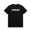 ️FENDI~2025 New Spring/Summer Silk Cotton 200g Heavy Short Sleeve With New Plush Technology Cus k5ep1093