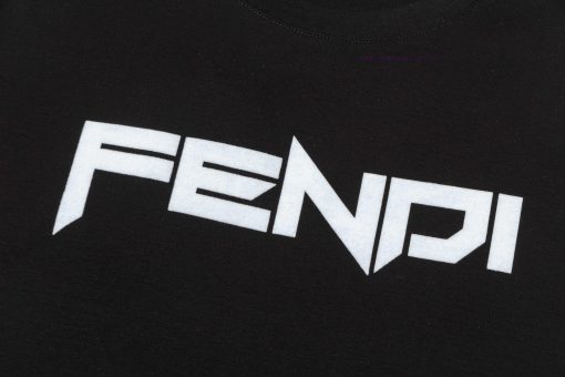️FENDI~2025 New Spring/Summer Silk Cotton 200g Heavy Short Sleeve With New Plush Technology Cus k5ep1093 - Image 5