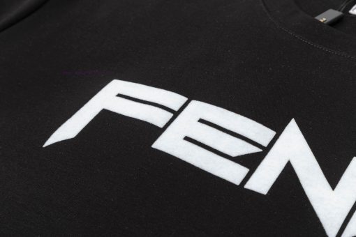 ️FENDI~2025 New Spring/Summer Silk Cotton 200g Heavy Short Sleeve With New Plush Technology Cus k5ep1093 - Image 6