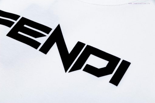 ️FENDI~2025 New Spring/Summer Silk Cotton 200g Heavy Short Sleeve With New Plush Technology Cus 7su9dqkr - Image 7