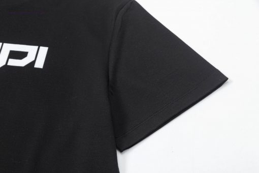 ️FENDI~2025 New Spring/Summer Silk Cotton 200g Heavy Short Sleeve With New Plush Technology Cus k5ep1093 - Image 8