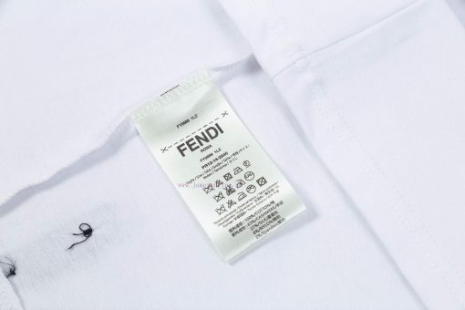 ️FENDI 2025 Spring/Summer Official Website Synchronized New T-shirt 250g Pure Cotton Fabric Cla eft6y290 - Image 9