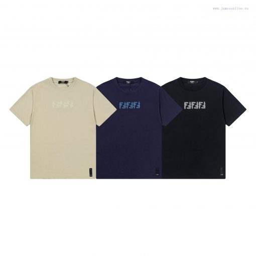 ️FENDI 2025 Spring/Summer Official Website Synchronized New T-shirt Made Of 250g Pure Cotton Fa fr2xa5rp - Image 10