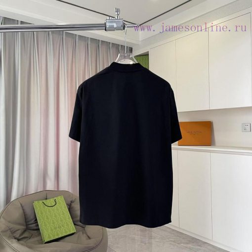 FD Fendi 2025 Spring/Summer New Double F Cross Vacuum Embroidered Custom Fabric 300g Short Slee 62o9oru0 - Image 8