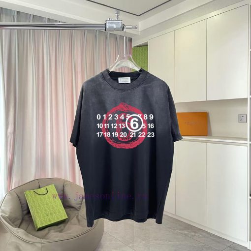 Magira MM6 2025 Summer New Style Vintage Gradient Wear Out Personalized Logo Printed Custom Fab vmnlm3d1 - Image 2