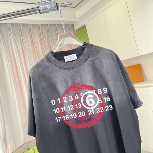 Magira MM6 2025 Summer New Style Vintage Gradient Wear Out Personalized Logo Printed Custom Fab vmnlm3d1 - Image 4