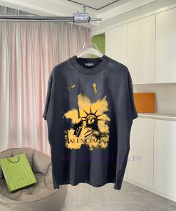 Balenciaga Paris 2025 Summer New Style Gradient Aging Wear Out Personalized Letter Logo Printed njgk1pvy