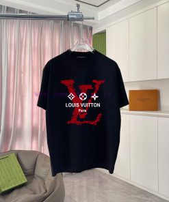 LV Louis Vuitton 2025 Spring/Summer New Personalized Letter Logo Printed Custom Fabric 300g Sho fs7ppwmv