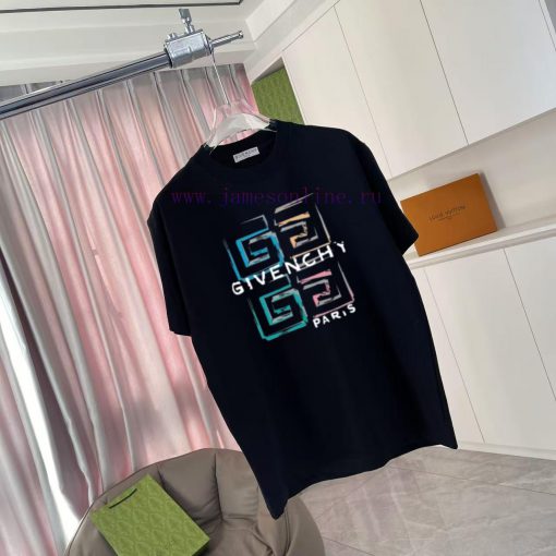 GVC * Givenchy 2025 Spring/Summer New Personalized Letter Logo Printed Custom Fabric 300g Short ujelpxl6 - Image 3