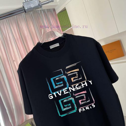 GVC * Givenchy 2025 Spring/Summer New Personalized Letter Logo Printed Custom Fabric 300g Short ujelpxl6 - Image 4