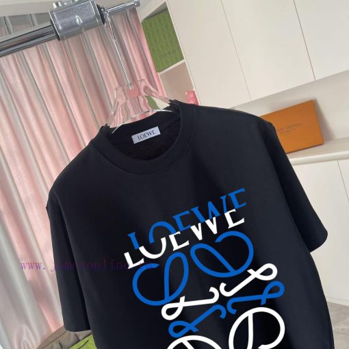Loewe 2025 Spring/Summer New Personalized Letter Logo Printed Custom Fabric 300g Short Sleeve T hqzab7yc - Image 4