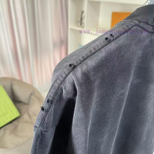 CH Kro * 2025 Summer New Style Washed Gradient Aging Worn Sanskrit Cross Printed Short Sleeve T 0h0bro2n - Image 6