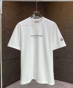 P MONCL * Mask Mouth*2025 Spring/Summer New Short Sleeved T-shirtHeavy Duty Pure Cotton Small L 5edkdu28