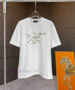 P ARC * Bird*2025 Spring/Summer New Short Sleeved T-shirtHeavy Duty Pure Cotton Letter Pattern 0whfvu7f