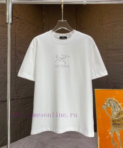 P ARC * Archaeopteryx*2025 Spring/Summer New Short Sleeved T-shirtHeavy Duty Pure Cotton Letter 8ealmozp