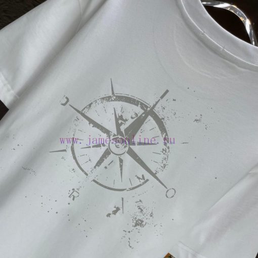 P Dior Dior*2025 Spring/Summer New Short Sleeved T-shirtHeavy Duty Pure Cotton Letter Pattern P 7prt6d4i - Image 9