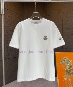 P MONCL * Mask Mouth*2025 Spring/Summer New Short Sleeved T-shirtHeavy Duty Pure Cotton Exquisi hmy1vudd