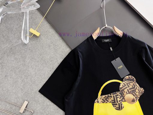FENDI 2025 Printed Short Sleeve High Quality Original Short Sleeve Imported Fabric With Top Man j15kv06z - Image 3