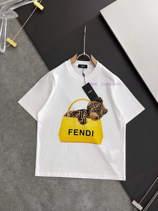 FENDI 2025 Printed Short Sleeve High Quality Original Short Sleeve Imported Fabric With Top Man j15kv06z - Image 8