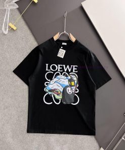 LOEWE 2025 Printed Short Sleeve High Quality Original Short Sleeve Top Manufacturing Technology bbkht7v6