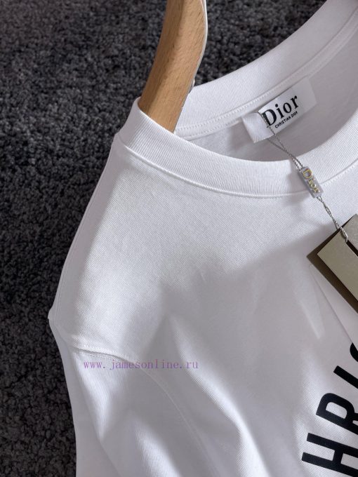 DIOR 2025 Printed Short Sleeve High Quality Original Short Sleeve Imported Fabric With Top Manu hu508tx8 - Image 7