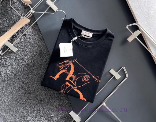 Hermes 2025 Printed Short Sleeve High Quality Original Short Sleeve Imported Fabric With Top Ma j0fe7cns - Image 4