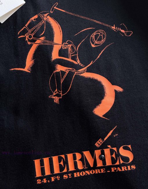 Hermes 2025 Printed Short Sleeve High Quality Original Short Sleeve Imported Fabric With Top Ma j0fe7cns - Image 8