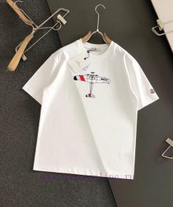 MONCLER 25SS Summer New Round Neck Short Sleeve T-shirt 270g Heavy Duty High End Pure Cotton Fa z2fwwq3j