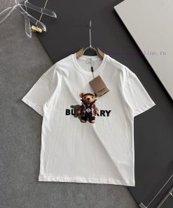 Burberry 25SS Summer New Round Neck Short Sleeve T-shirt 270g Heavy Duty High End Pure Cotton F ejaphkud