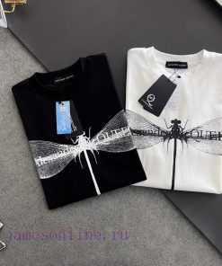 McQueen 2025 Printed Short Sleeve High Quality Original Short Sleeve Imported Fabric With Top M j7otg667