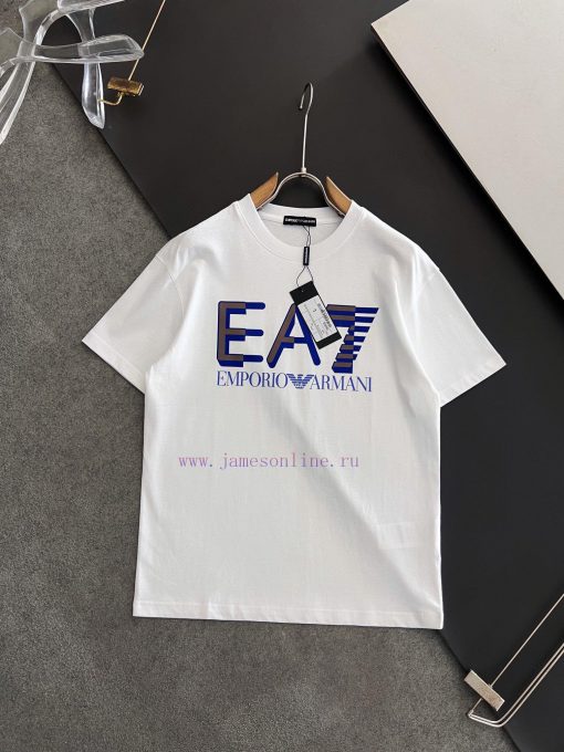 ARMANI 2025 Printed Short Sleeve High Quality Original Short Sleeve Imported Fabric With Top Ma fs3y82h8 - Image 2