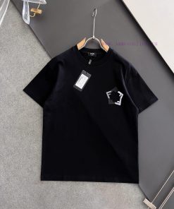 FENDI 2025 Printed Short Sleeve High Quality Original Short Sleeve Imported Fabric With Top Man msfes18i