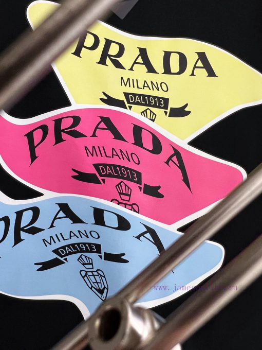 PRADA 2025 Printed Short Sleeve High Quality Original Short Sleeve Imported Fabric With Top Man vmrq4bfg - Image 5